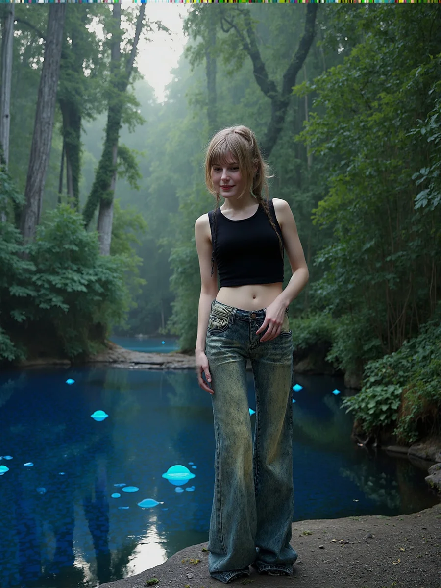 

Low Waist Flared Jeans For Girls 20 Years New Style Denim Pants Women Clothes Spring Buckle Banded Genderless Working Office Ins