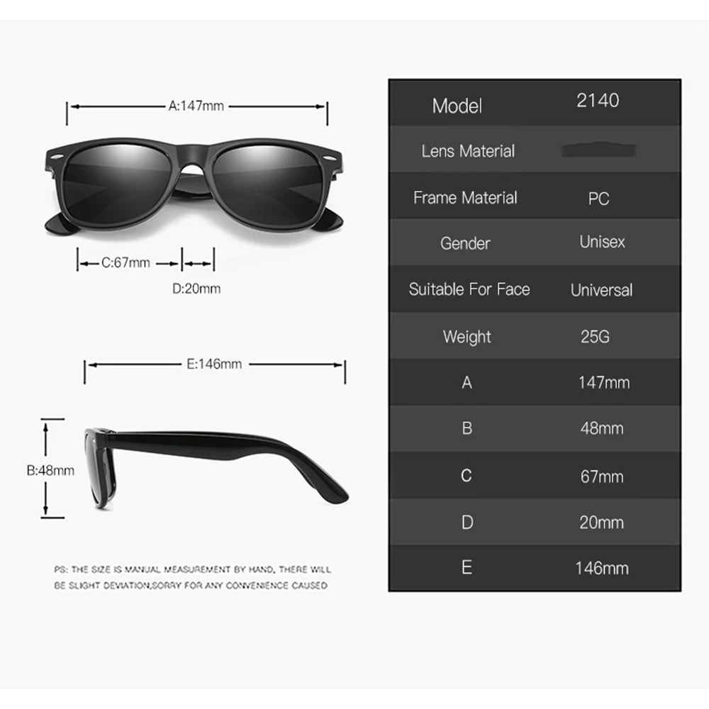 Retro Classic Handcrafted Sun Glasses Polarized Mirror Sunglasses Custom Made Myopia Minus Prescription Lens-1to-6 image 2