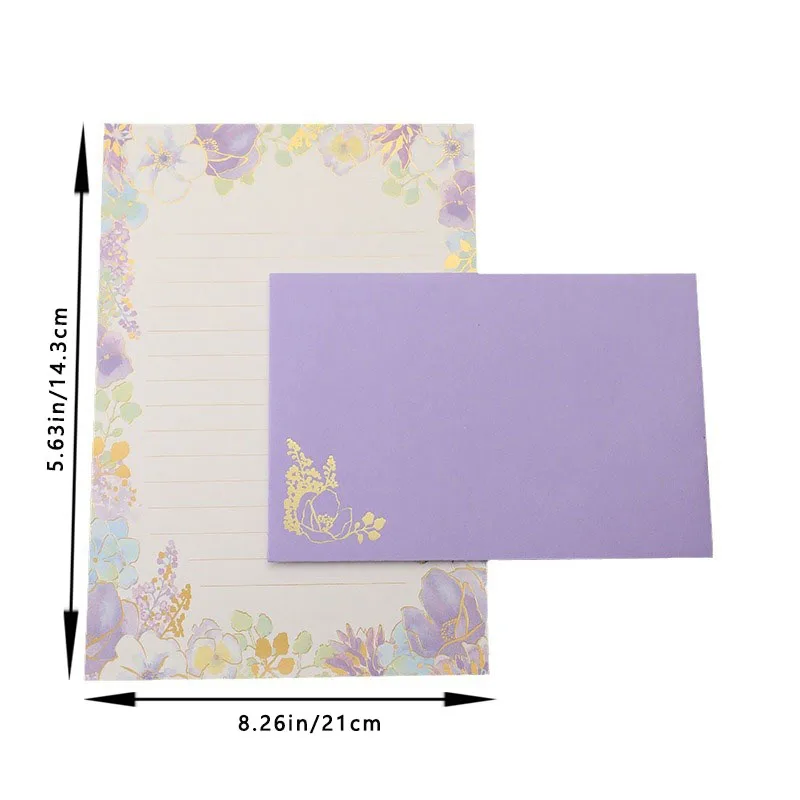 6 cabeçotes e 3 envelopes, cabeçote estilo chinês com estilo chinês, conjunto de cabeçote A5 com envelope estilo ocidental