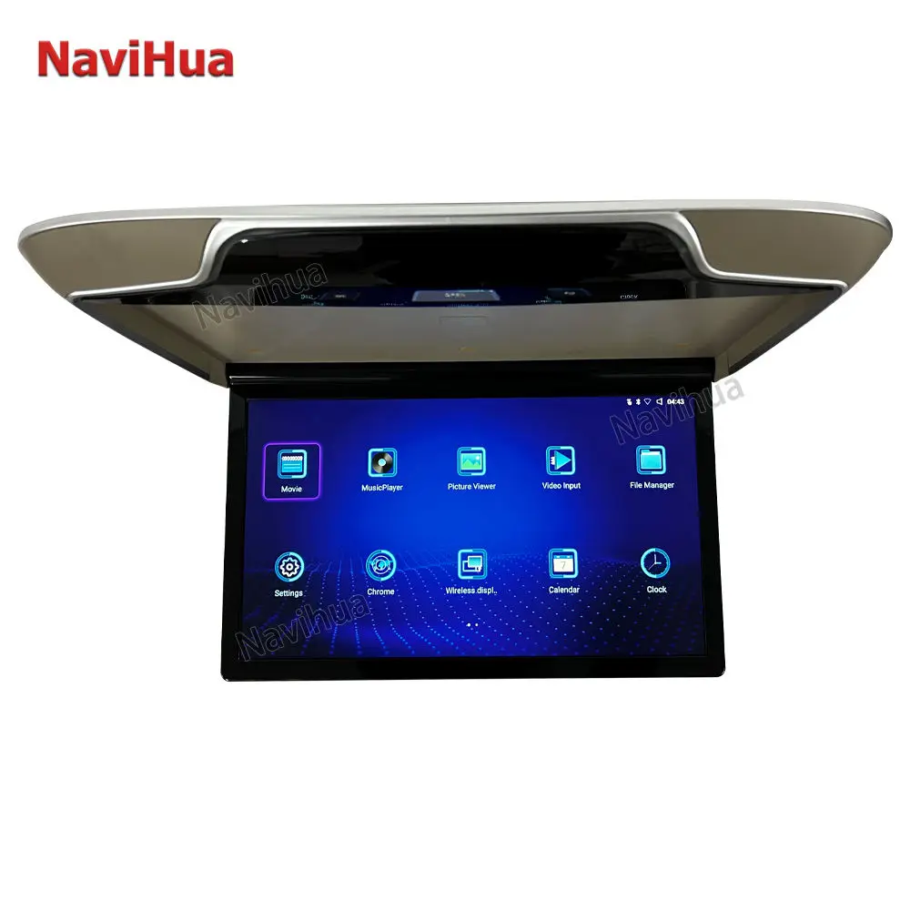 21.5 Inch Universal Ceiling headrest Android Auto Monitor Automotive Multimedia Touch Screen Back Seat TV Rear Entertainment