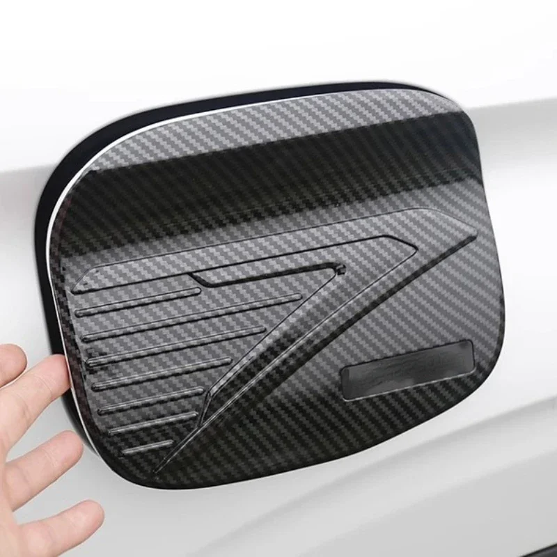 

For Mitsubishi Outlander 2022-2024 ABS Carbon Fiber Car Fuel Tank Gas Cap Panel Protector Cover Trim Sticker Car Accessories