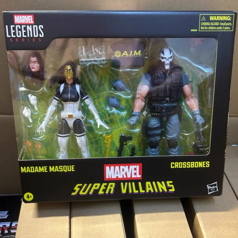 

New Marvel Legends Super Villains Madame Crossbones 6 Inches Action Figure Set Marvel 1/12 Desk Decoration Model Toy Figure