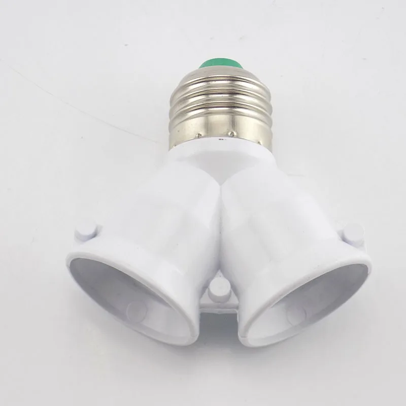 1PCS E27 a 2 E27 Convertitore adattatore lampadina 2E27 265V 2A Conversione supporto luce LED a forma di Y Base presa ignifuga