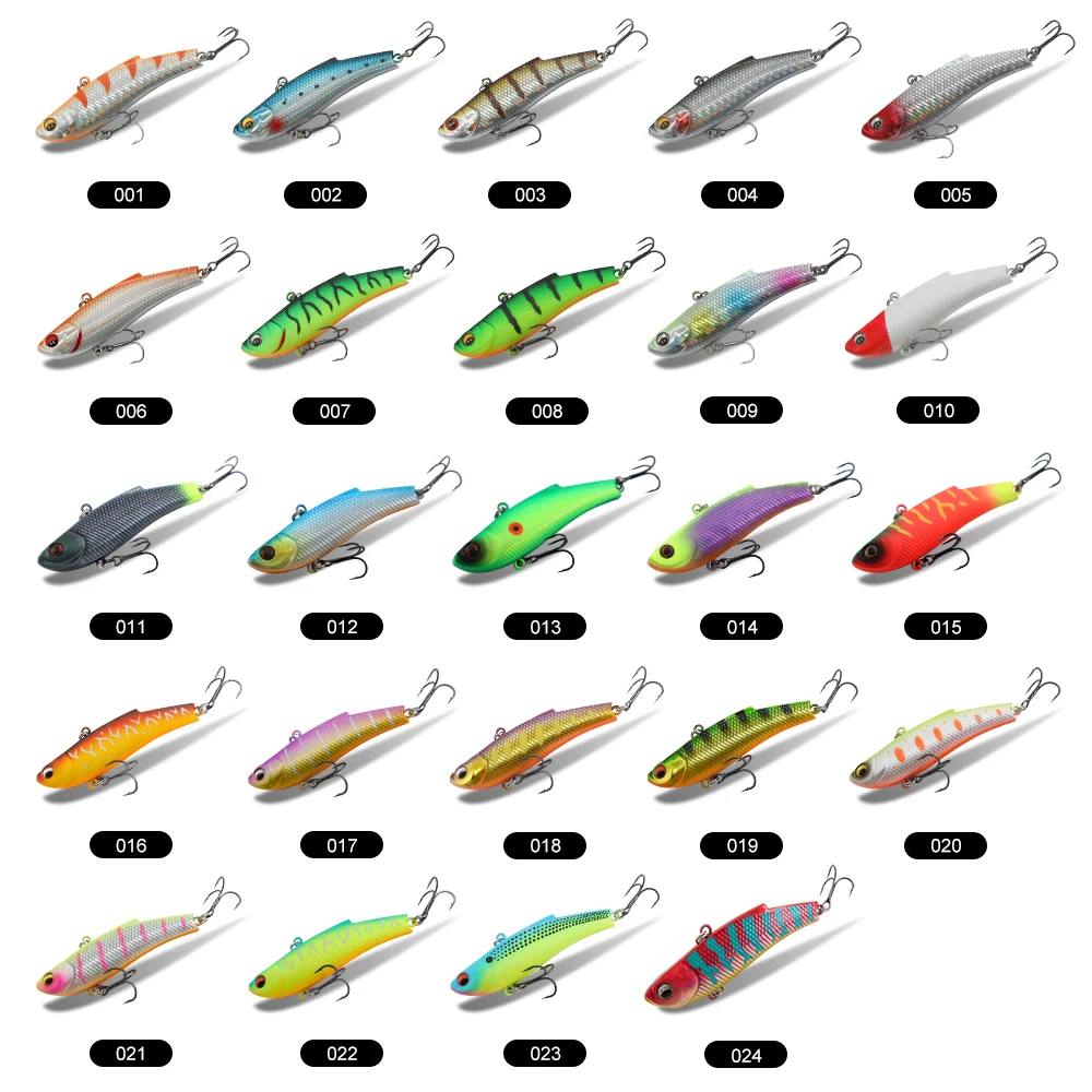 ESFISHING Chất Lượng Mồi DEFO VIB 70mm15g Pike Mùa Đông Băng Dụ Giải Quyết Đánh Chìm Icsa Nhân Tạo Wobblers Miễn Phí Vận Chuyển