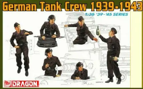 Dragon Models 6375 1/35 scale German Tank Crew 1939-1943 model kit