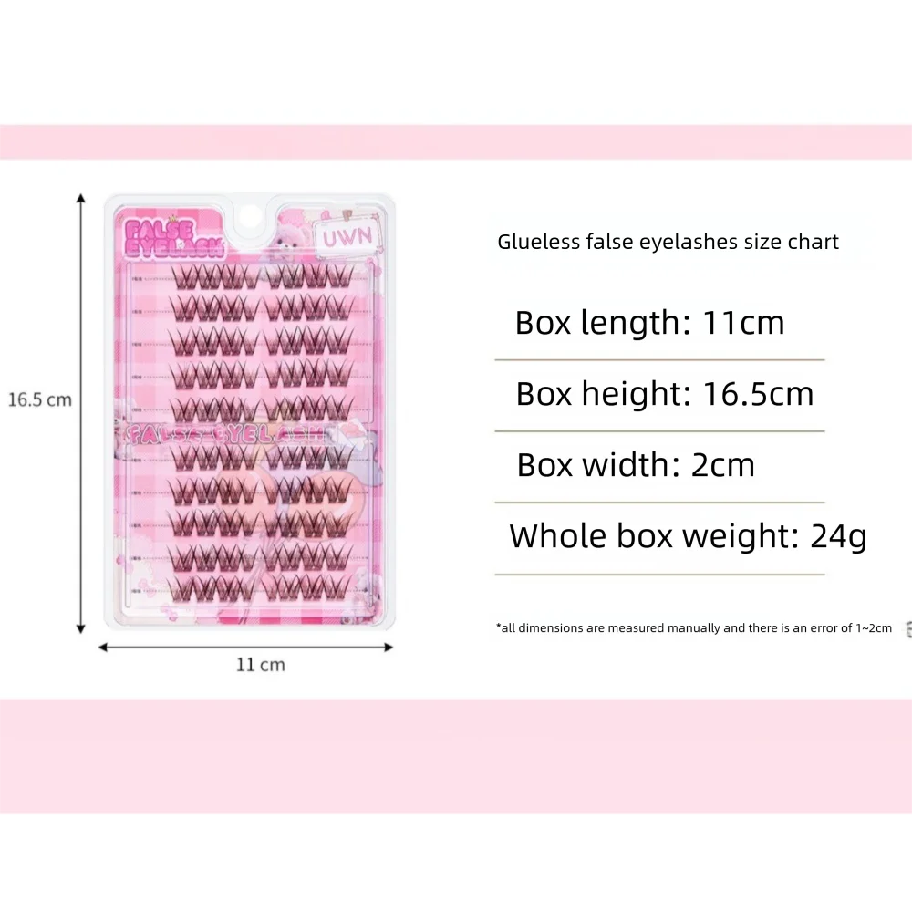 Populaire 3D Zonnebloem Valse Wimpers Geen Stengels Geen Lijm Bruine Kleur Nep Wimpers DIY Handgemaakte Manga Wimpers Make-Up Benodigdheden