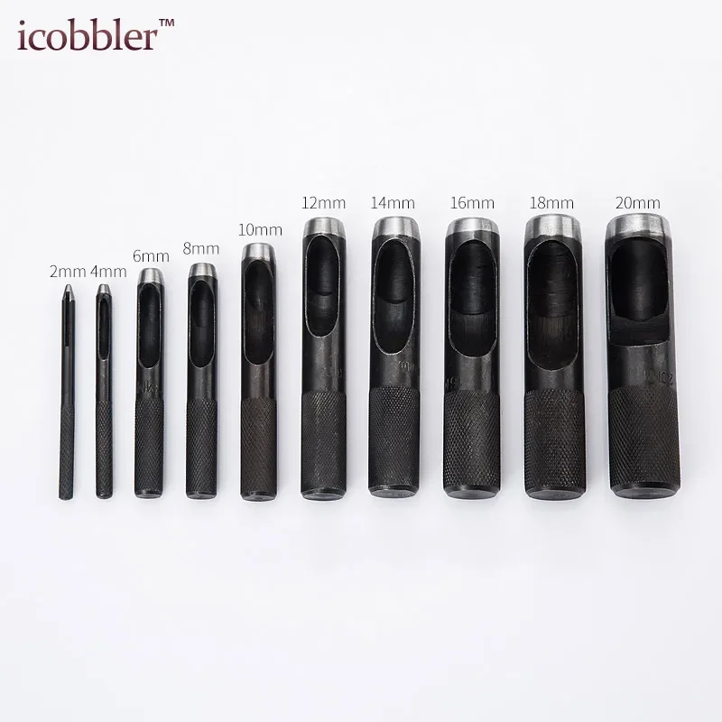 1-25mm Leather Hollow Hole Punch Tool Cutter Working for Belt Strap Waist Watch Band Plastic Wood DIY Puncher
