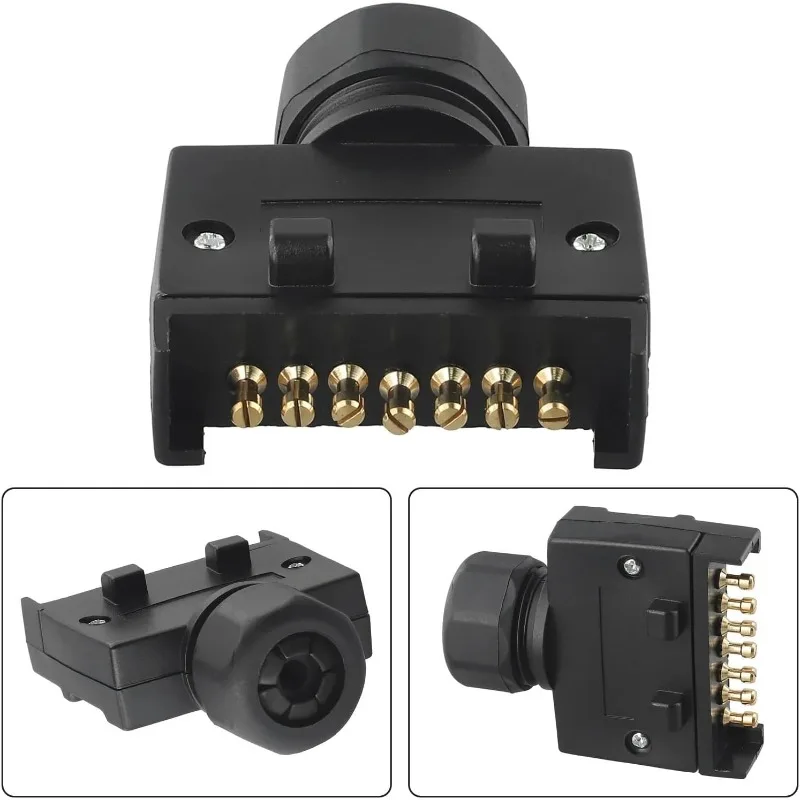 1 قطعة 7 دبوس الاتحاد الأفريقي شقة التوصيل سحب موصل ل قافلة مقطورة المقبس قارب سريعة صالح موصل الخارجي اكسسوارات السيارات #3