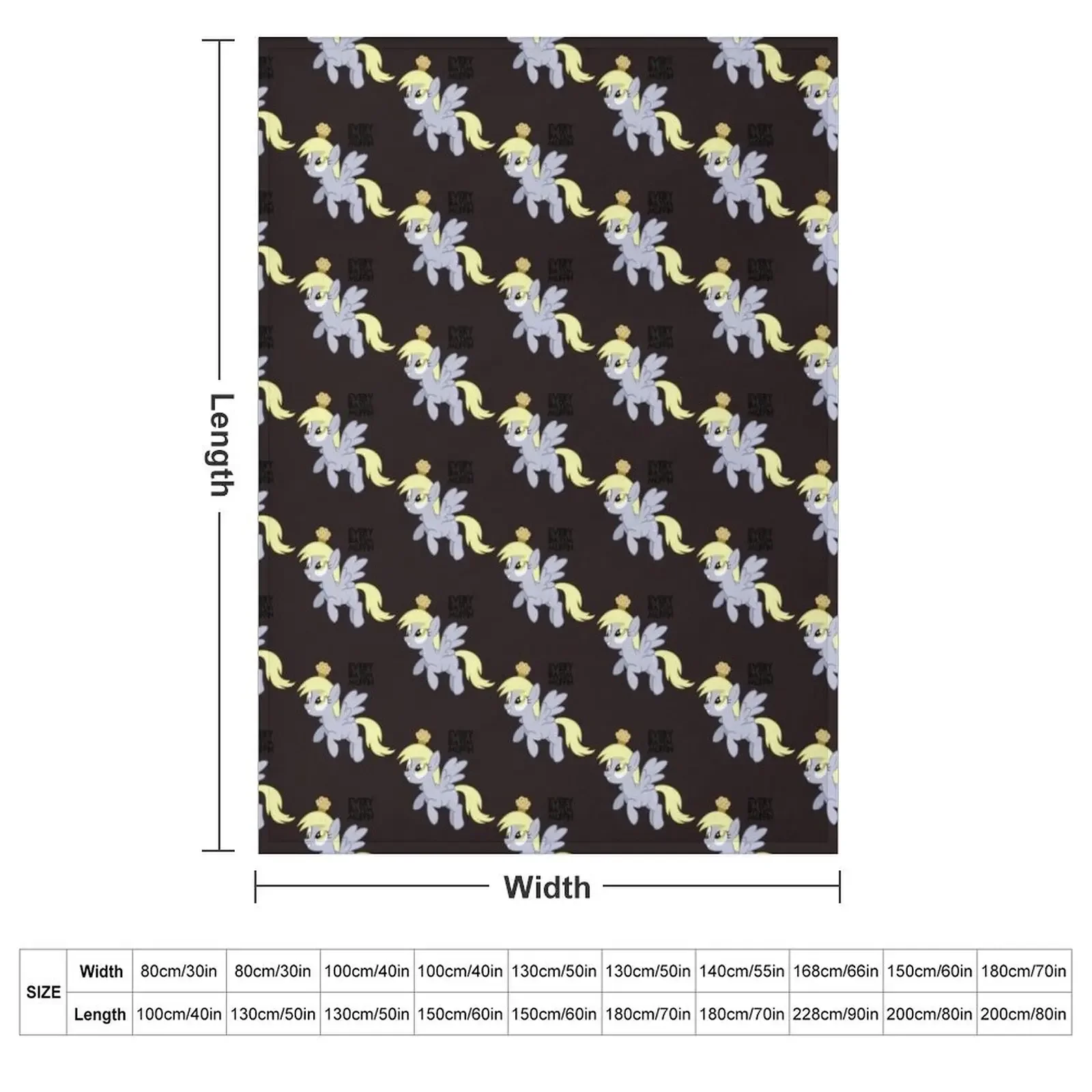 Everyday I_m Muffin Derpy Hooves Throw Blanket wednesday Thermal Flannel Fabric Blankets