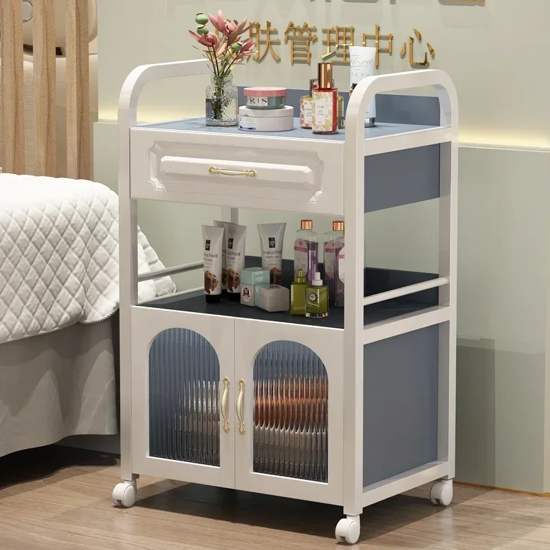 

Auxiliary Aesthetic Salon Trolley Drawer Spa Wheels Drawers Salon Furniture Organizer Hair Carrello Attrezzi Beauty Furniture