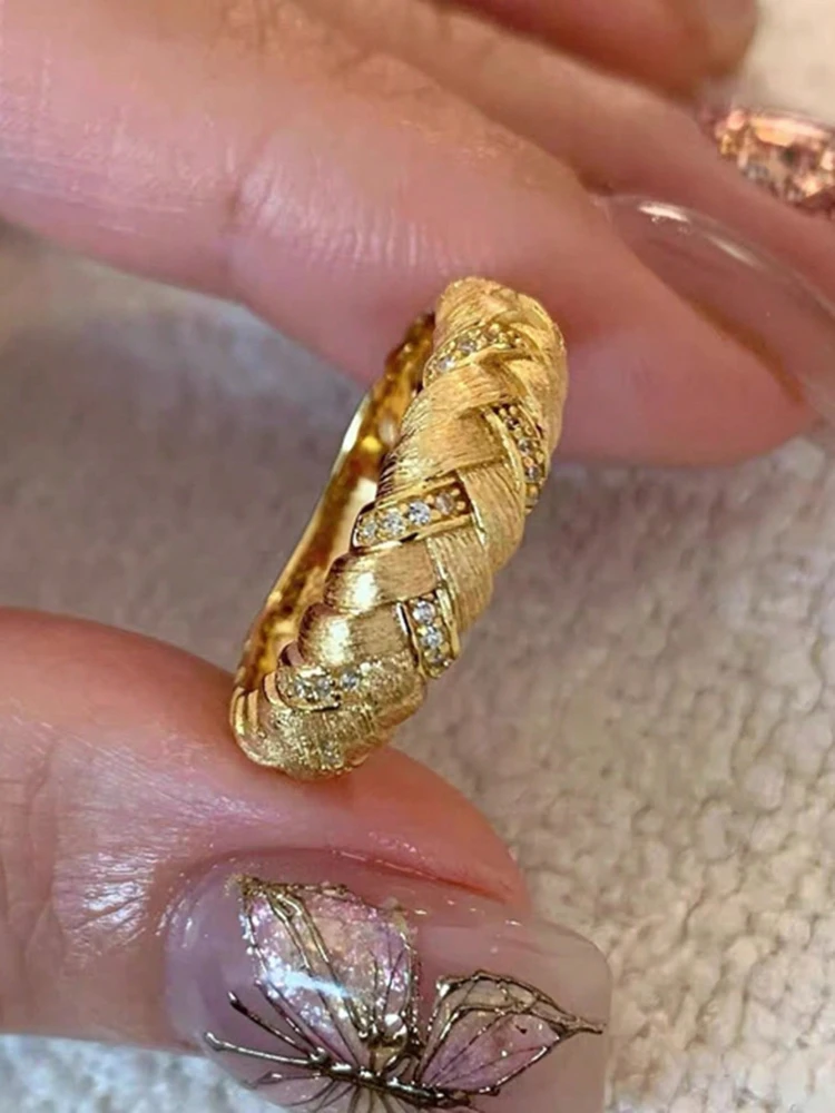 Eleganter Vintage-Zirkonring aus 925er Sterlingsilber für Damen, Verlobung, Hochzeit, Jahrestag, luxuriöser, hochwertiger edler Schmuck – Detail 1