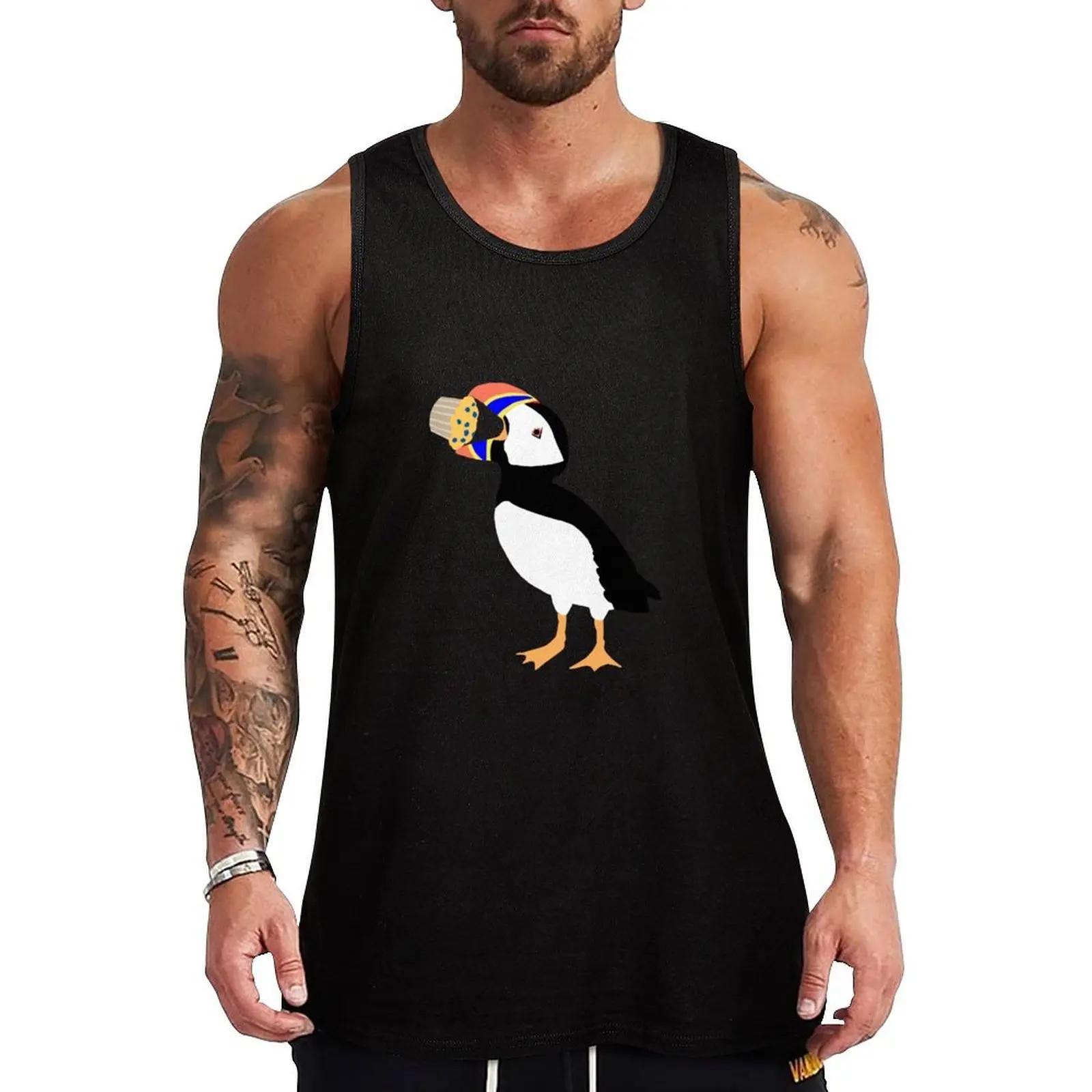 

Puffin Muffin Tank Top Cool Dry Tank Top Lightweight Summer Sleeveless Top