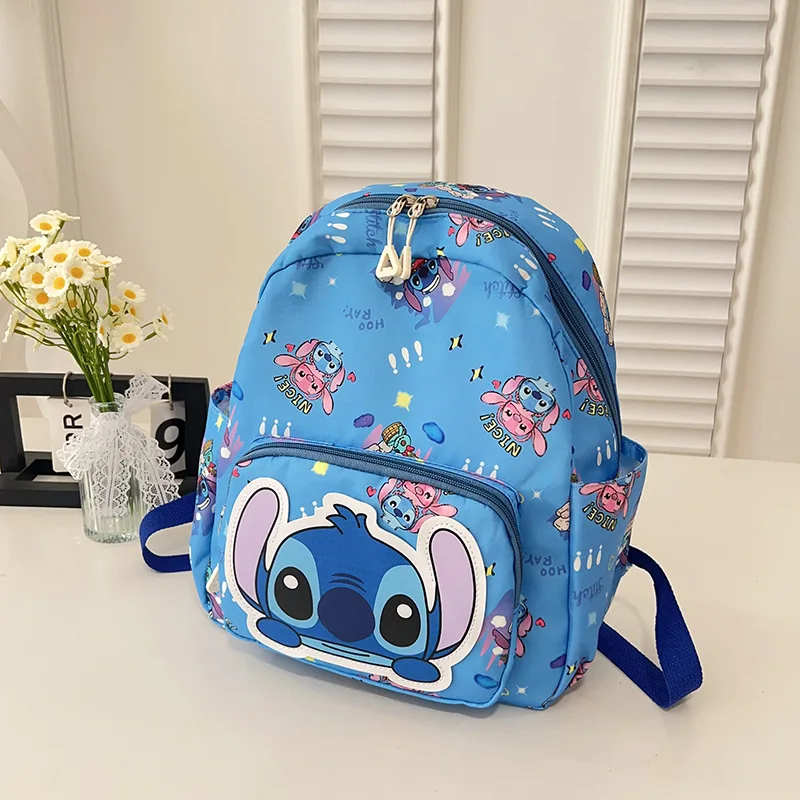 Stitch Backpack Cartoon Cute Figure Polychrome Waterproof Material Kindergarten Children Both Shoulders Casual Portable Outing - Image 4