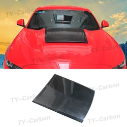 Misura per 2015-2017 Ford Mustang Roush Style Hood Scoop di alta qualità Car-Styling FRP/in fibra di carbonio cofano anteriore cofano Scoop