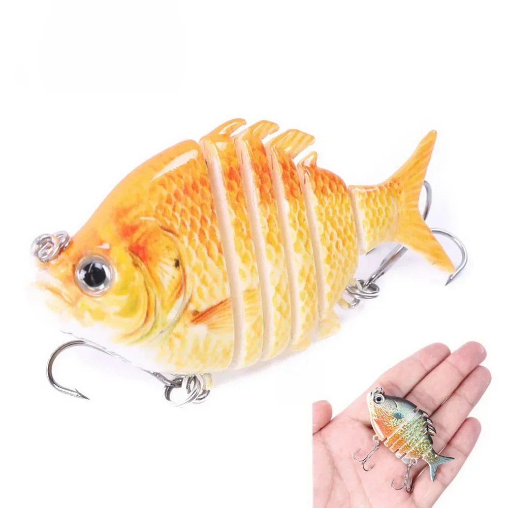 

Swimbait Fishing Lures Lifelike Tilapia Hard Bait 63mm 9.3g Lure With Treble Hook Multi Jointed Lures For Bass Fishing Tackle