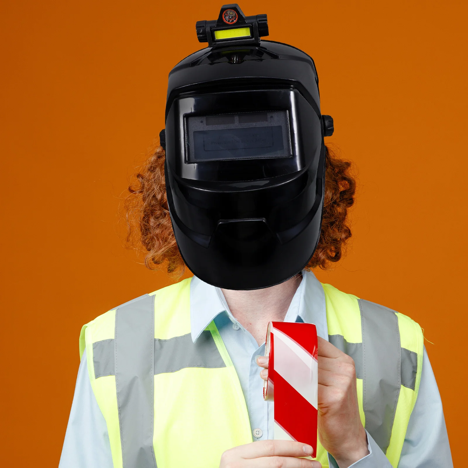 

1Set Welding Protective Hood Mask Headlamp Extended Face Neck Protection Safety for Low Light Welding Weld