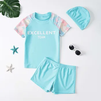 Cute Cartoon Boys Swimsuit Set 6 Summer Children's Swimsuit Boys Split Short Sleeve Cartoon Cute Quick Drying Boys Swimsuit Set Beach Wear Bathing Suit Quick Dry 6