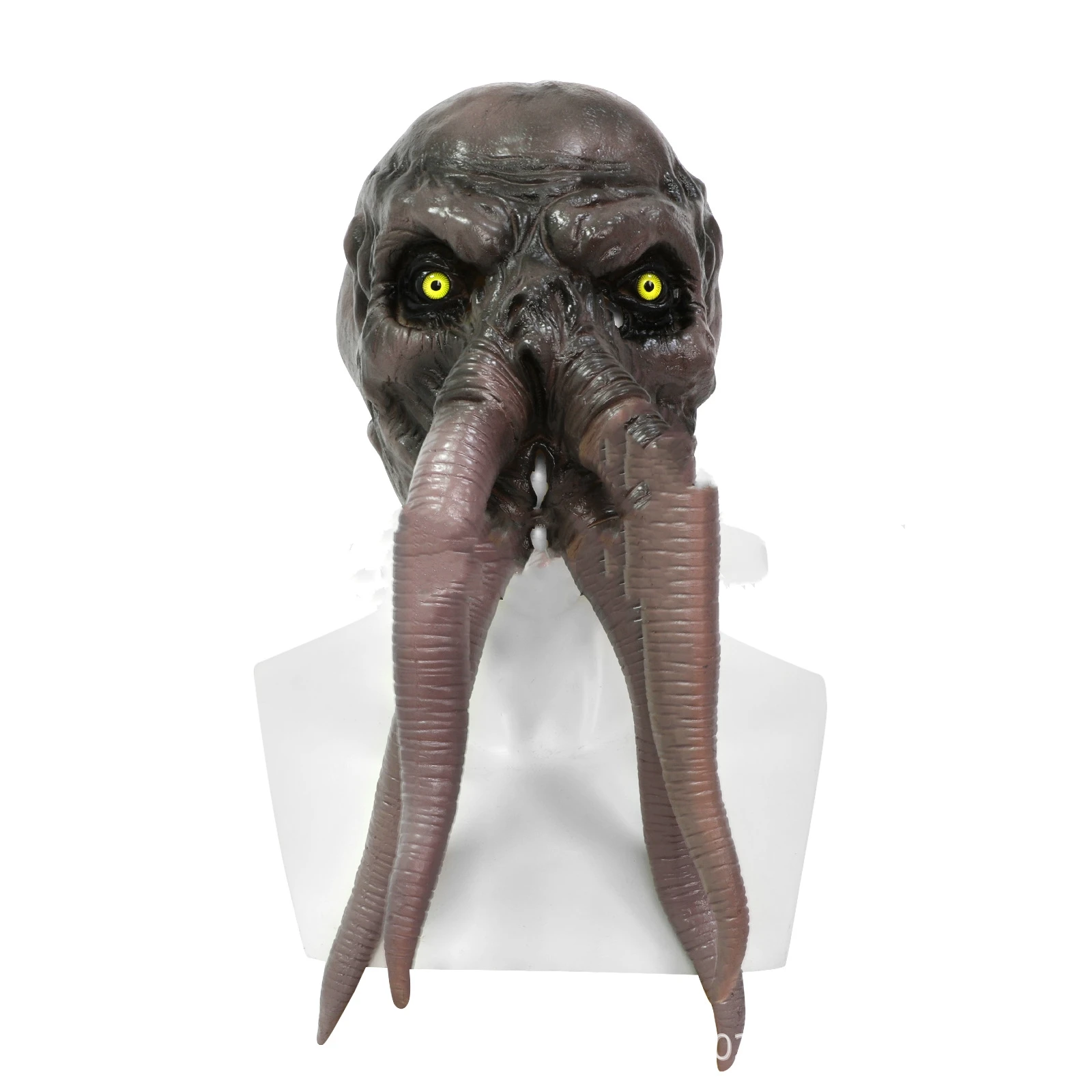 

Game Baldur's Gate Illithid Latex Mask Mind Flayer Head Halloween Cosplay Creepy Party Props Adult