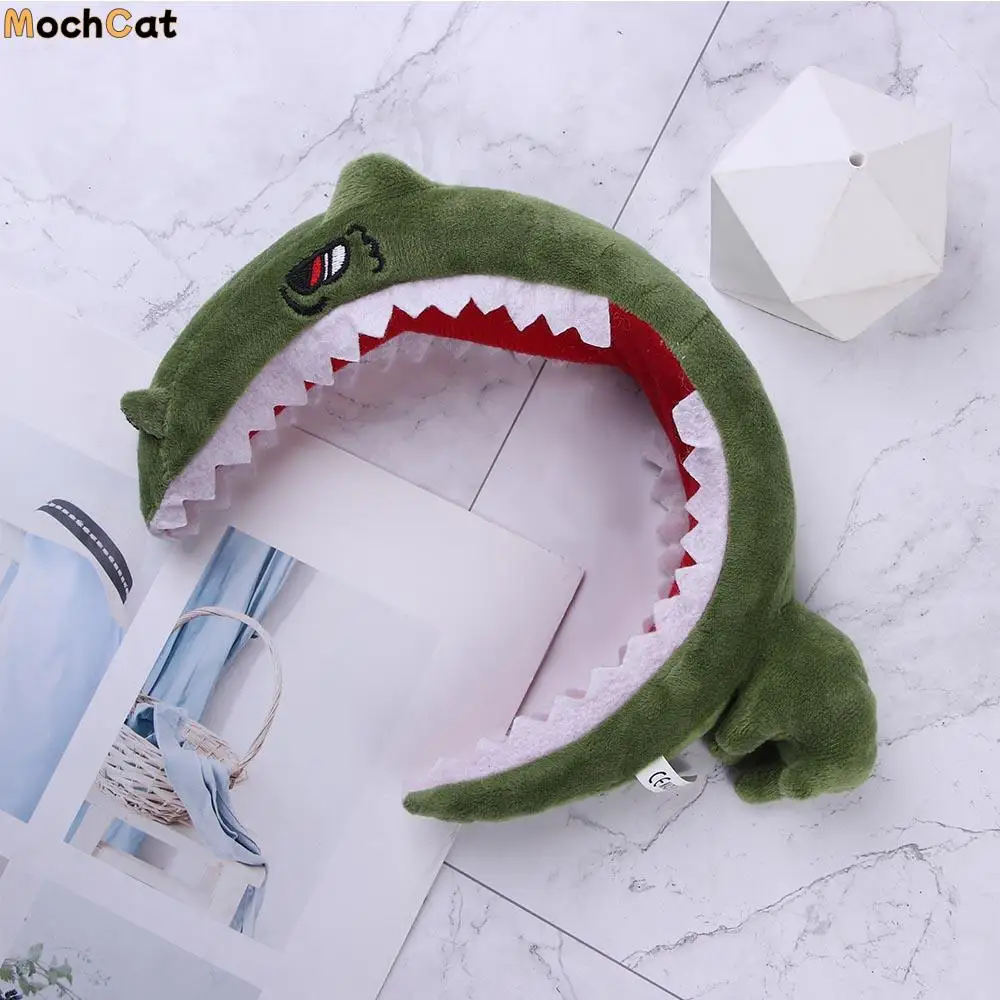 

Cute Korean Hair Accessories Women Washing Face Animals Dinosaur Headbands Hairband Shark Fish Cartoon Hair Hoop