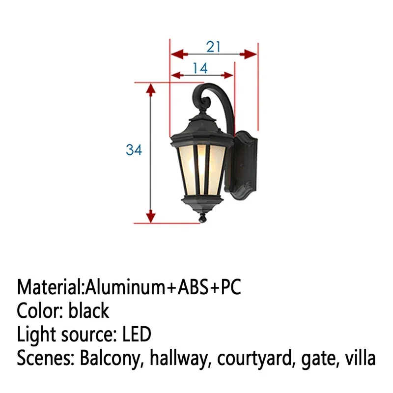 DORIAN Contemporary LED Outdoor Wall Lamps Electric Simplicity Waterproof Balcony Hallway Courtyard Villa Gate Hotel