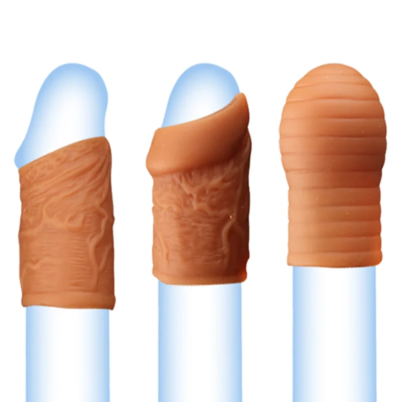 Silikon Wiederverwendbare Cock Ring Penis Vergrößerung Eichel Vorhaut Ringe Männliche Keuschheit Käfig Penis Massage Lock Verzögerung Sex Spielzeug Für Männer