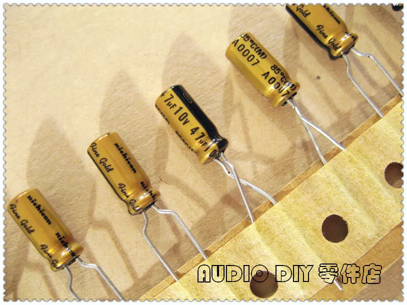 20PCS/100PCS Nichicon (fine gold) FG Series 47uF 10V 10V47UF Audio Electrolytic Capacitor