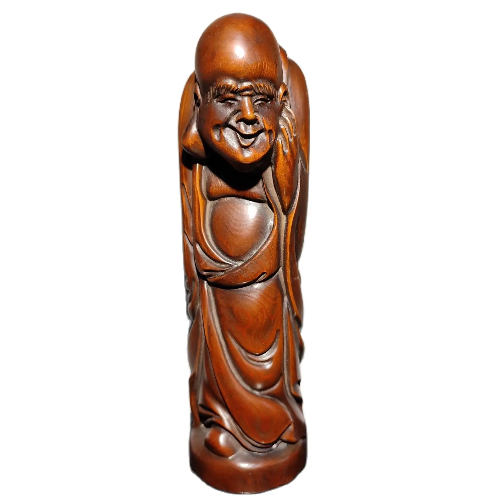 

wood carving wooden sculpture decorative decor not listen Buddha statue amusing rare decor souvenir amusing