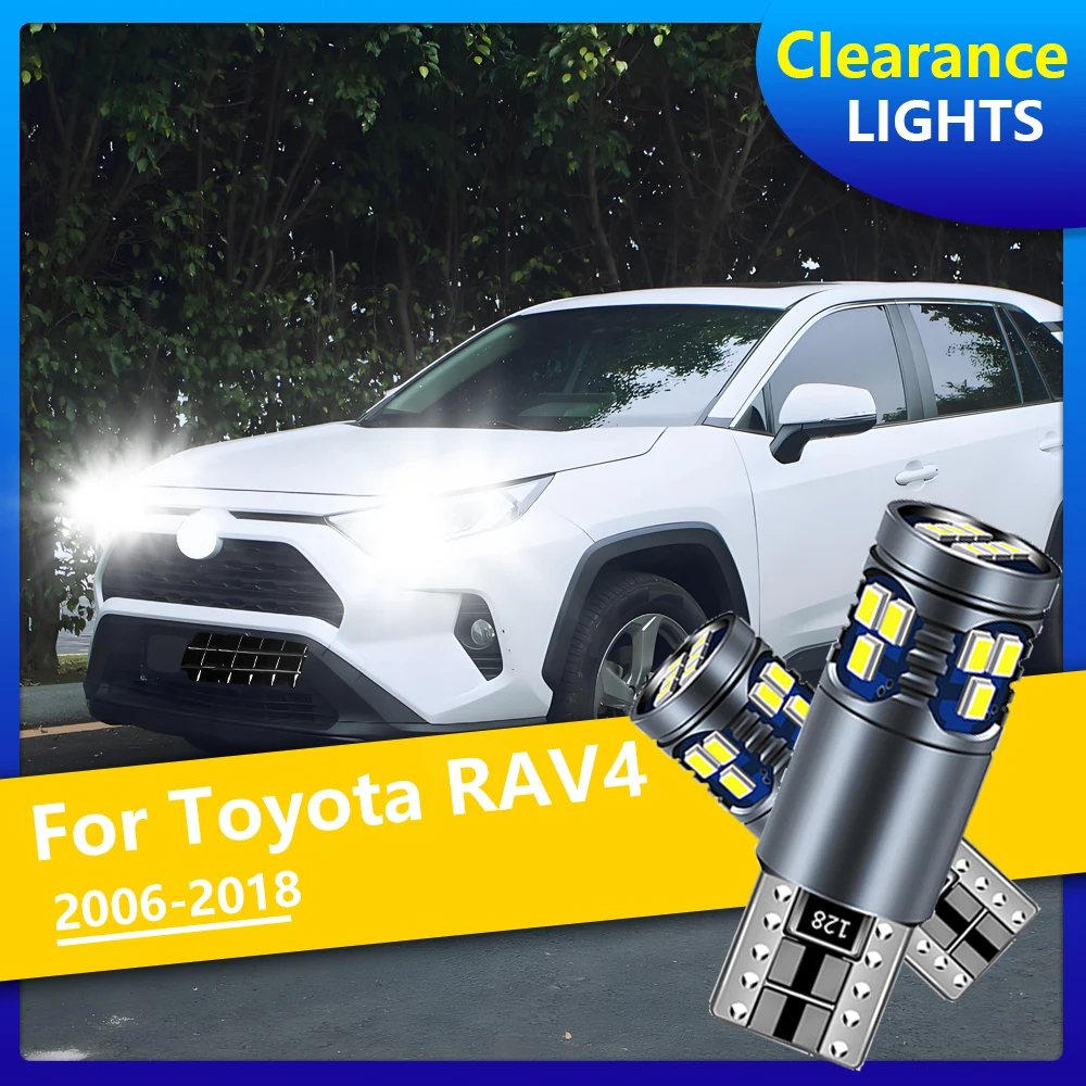 

2 шт., 8000LM Canbus, высокое качество, W5W T10, автомобильный светодиодный габаритный фонарь для Toyota RAV4 2006 2008-2011 2012 2014 2015 2016 2017 2018