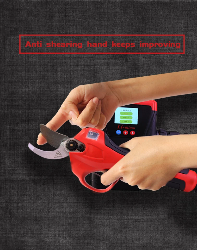 43.2V led hangtalk interzcool prograssive cutter electric pruning shear