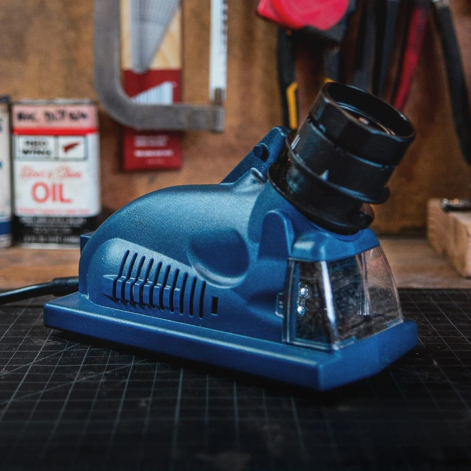 

Drill Bit Sharpener - 3/32" to 1/2" Electric Sharpener High Speed & Portable for Steel, Masonry, Carbide & Tin-Coated Bits