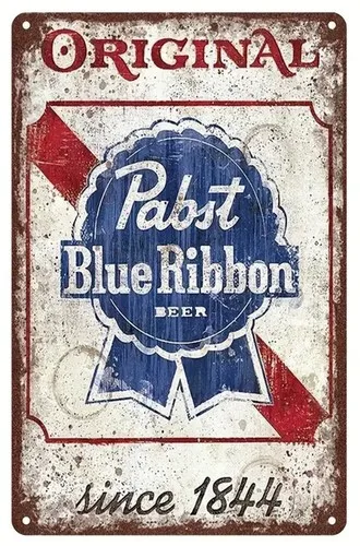 Cerveza Original Desde 1844, Letrero Metálico Vintage