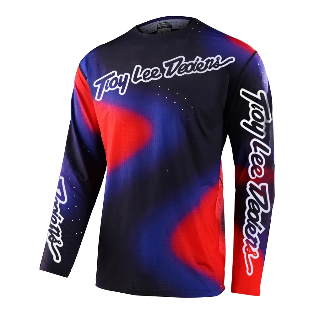 2023 Universal Gradual Change Motorcycle Long Sleeve Shirt Mountain bike Shirt MTB DH MX Downhill Shirt