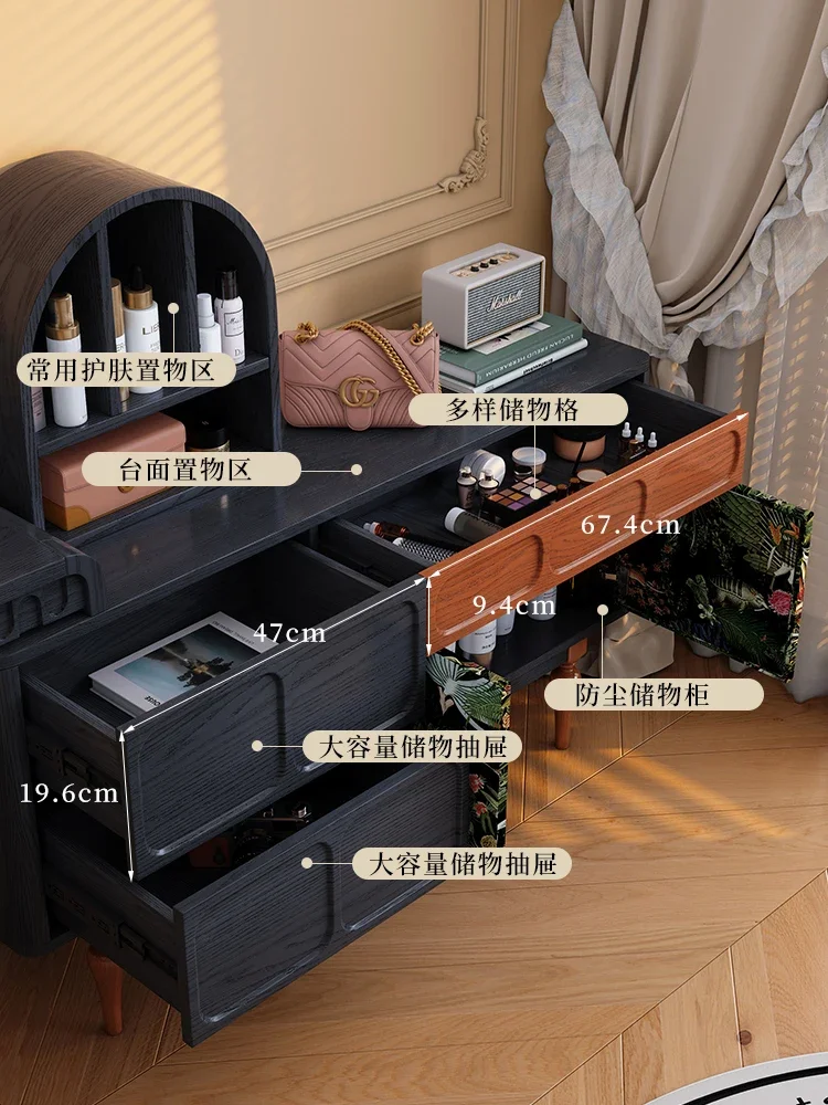 

One French retro bedroom desk makeup table two in one