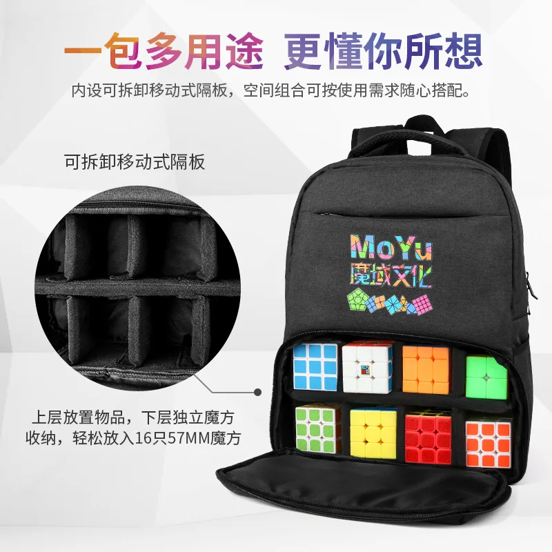 Moyu Cube バックパック マジックキューブ スペシャル 多機能収納バックパック