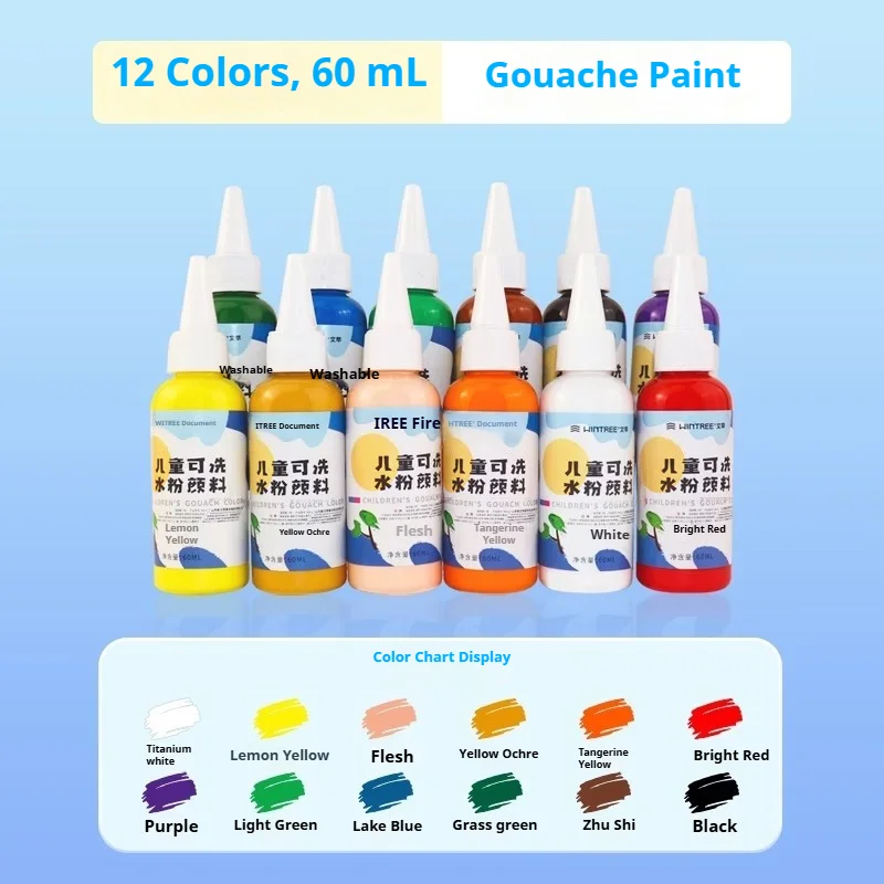 Gouache Paint Set - Set de Pintura Gouache Lavable de