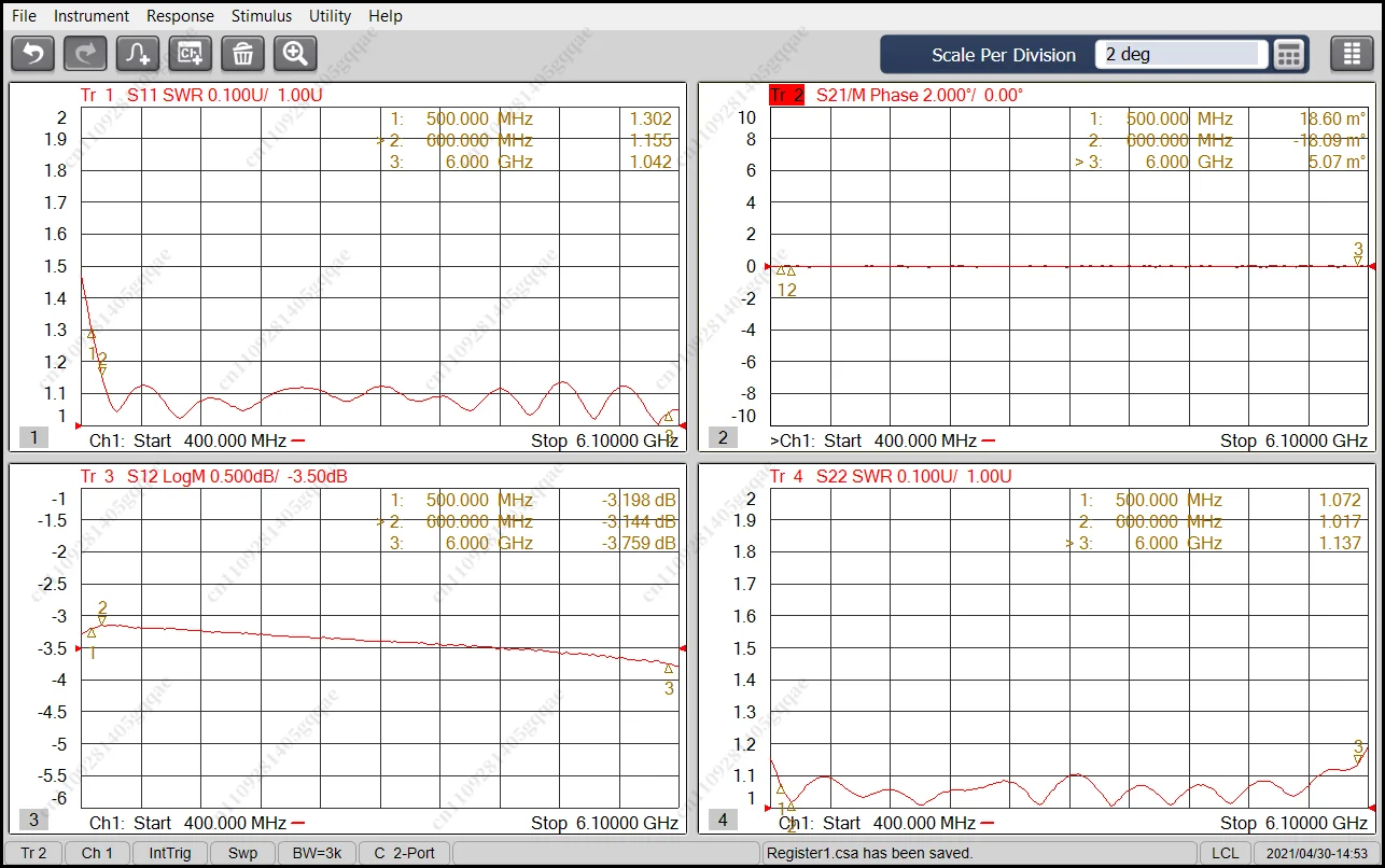 PD-0.5/6-2S 0,5-6GHz 30W SMA Hochfrequenz-RF 1/2 Leistungsteiler Impedanz 50 Ohm – Detail 3