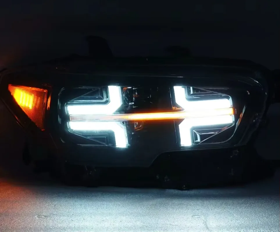 MX High Brightness 2 Lens LED Headlamp Modified Headlights Upgrade for Tacoma 2016-2023