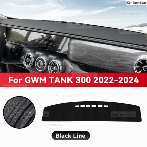 Чехол на приборную панель, защитный коврик для GWM TANK 300 2022 2023 2024, автомобильные аксессуары, солнцезащитный коврик для приборной панели, анти-УФ-ковер, коврик для приборной панели