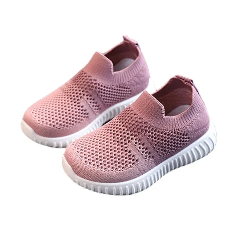 Children Casual Shoes Mesh Breathable Kids Sneakers Boys Fashion Color Matching Tennis Shoes Anti Slip Soft Bottom Girls Shoes