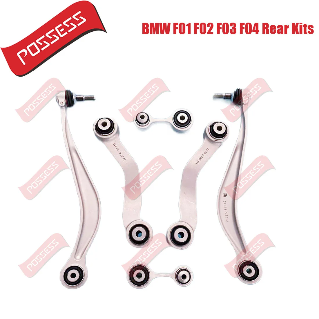 

6 Pieces Rear Suspension Control Arm Kits For BMW 7 Series F01 F02 F03 F04 5 Series GT F07 730i 730d 740i 740d 750i 750d 535i