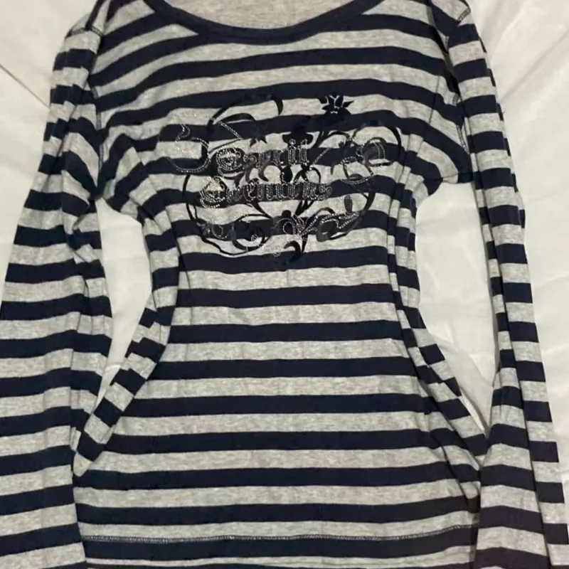 Y2k Gothic Subculture Long Sleeve T-Shirt Women American Vintage Top Skulls Print Dark Style Streetwear Spring Summer 2026