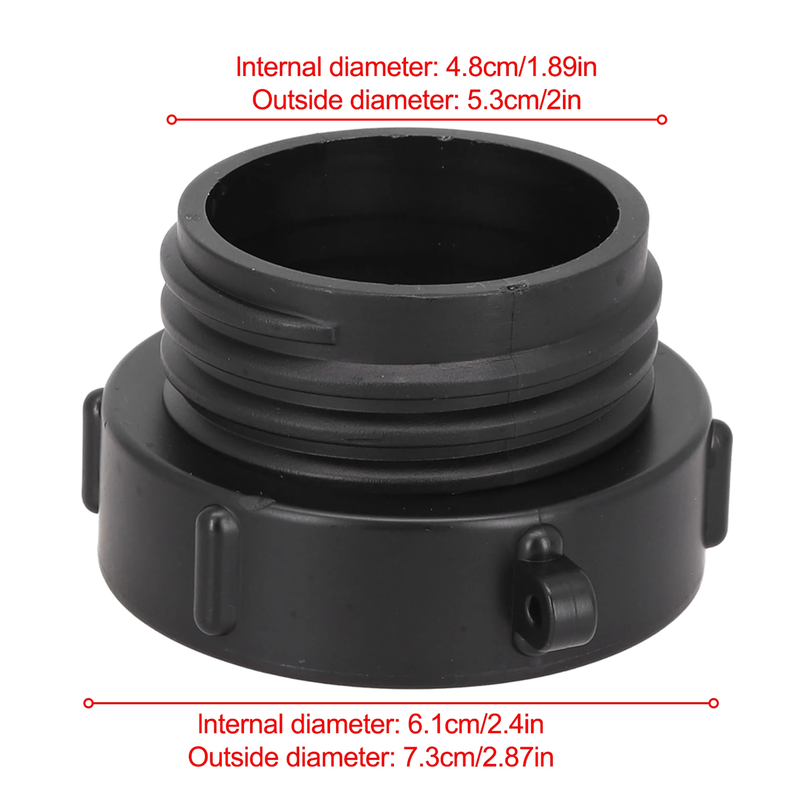 Watering Equipment Container Adapter Thread To Coarse 1pc 2in Fine 60*46mm IBC Adapter Outlet Connector Brand New
