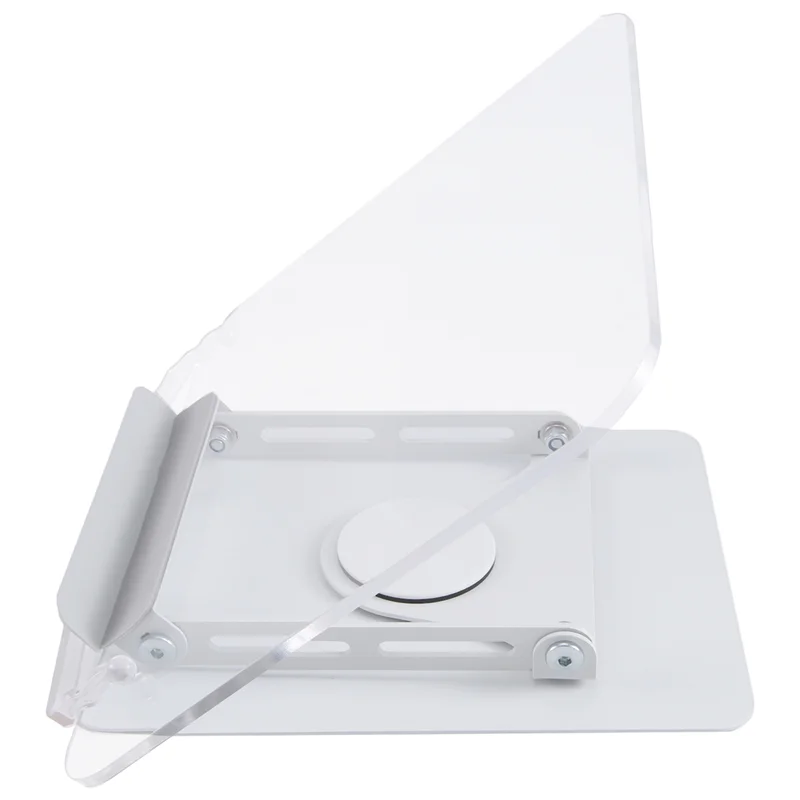 AA08-support de livre pour la lecture, support de livre réglable avec 360 °   Base pivotante et clips de page, support pliable pour les partitions musicales faciles à utiliser