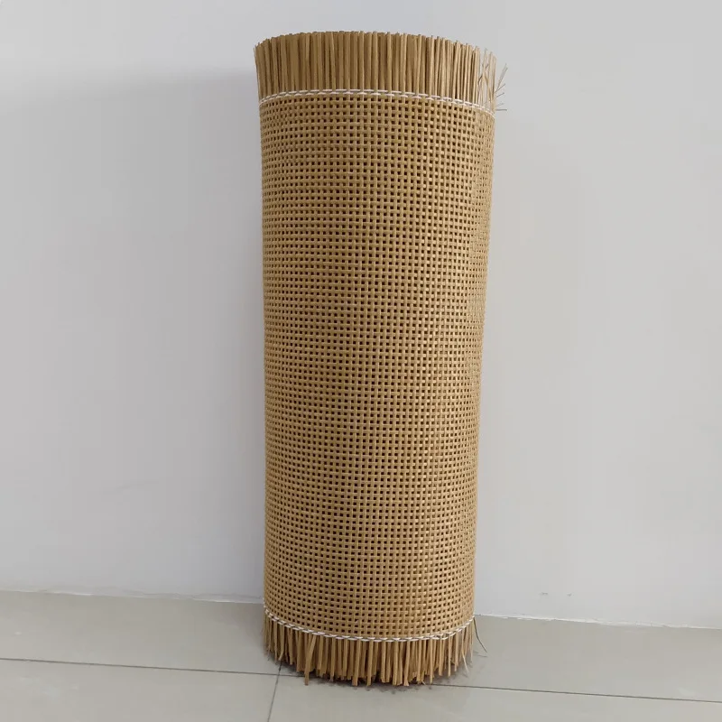 40-55cm width 1-5m length plastic checkered weave rattan roll furniture bookcase shoe cabinet cupboard door repair material Hot