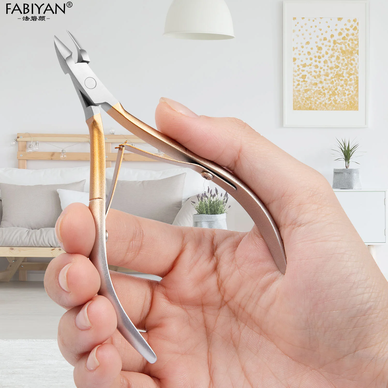 Stainless Steel Cuticle Clippers Nippers Rainbow Dead Skin Metal Nail Art Remover Scissors Manicure Tools Cleaner Gradient Color