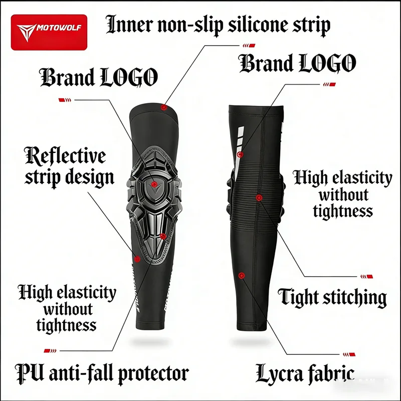 Summer Cooling Motorcycle Elbow Guards Protection Ice Sleeve Body Armor for Moto Riding Motocross Cycling Protector Accessories view 2
