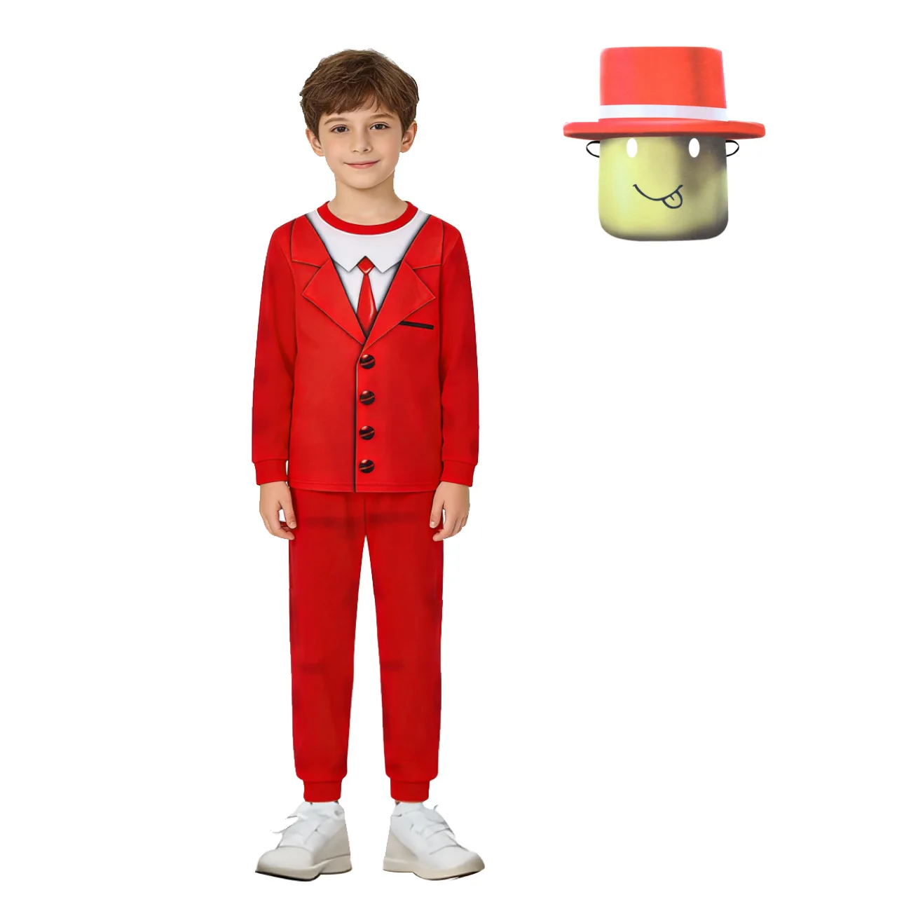 2026 Hot Pocket Devs Kids Costume Boys Cosplay Cartoon sammy rob-loxing T-shirt + Pants Girls Clothes Halloween Children Outfits