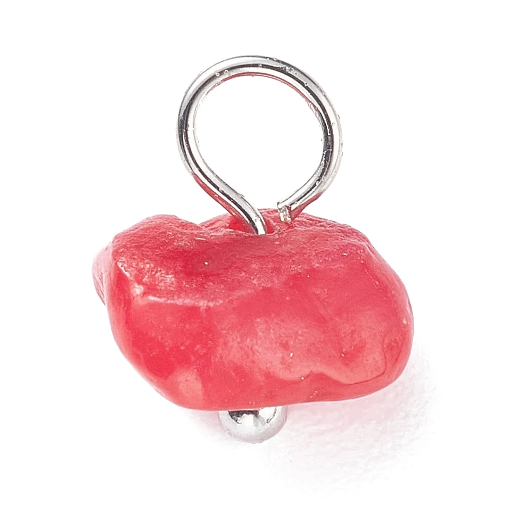 PandaHall 200 Stück natürliche, gefärbte Muschelanhänger mit Messingösen, gemischte Farben, 8~9x5~10x4,5~7 mm, Loch: 3,5 mm, für die Schmuckherstellung – Detail 12