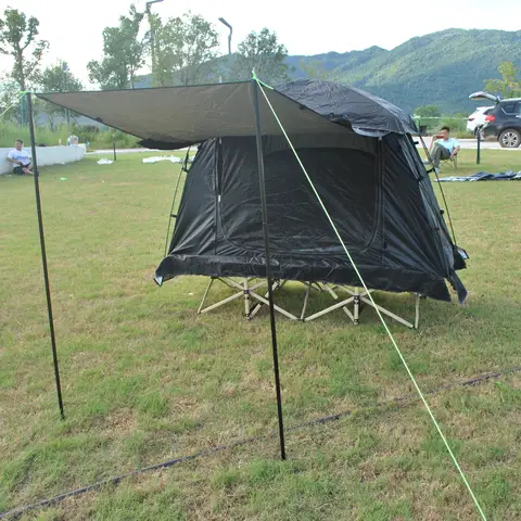 간이 침대 텐트, 캠핑 텐트, 배낭여행 텐트, 3 웨이 텐트, 솔로 텐트, 1 인, 빠른 설치, CZ-336 캠핑 텐트, 간이 침대 설치 또는 단독 사용