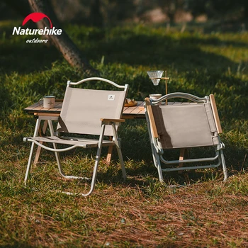 Naturehike 네이처하이크 캠핑 의자 휴대용 접이식 야외 캠프 의자 초경량 여행 접이식 의자 식사 하이킹 비콘 낚시 의자